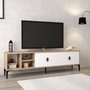 Hanah Home Era 3804 Soporte para TV Roble Zafiro y Blanco